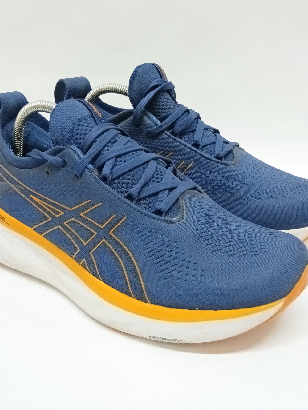 Asics Gel Nimbus 25 Men's 9 Deep Ocean Bright Orange 1011B547-403